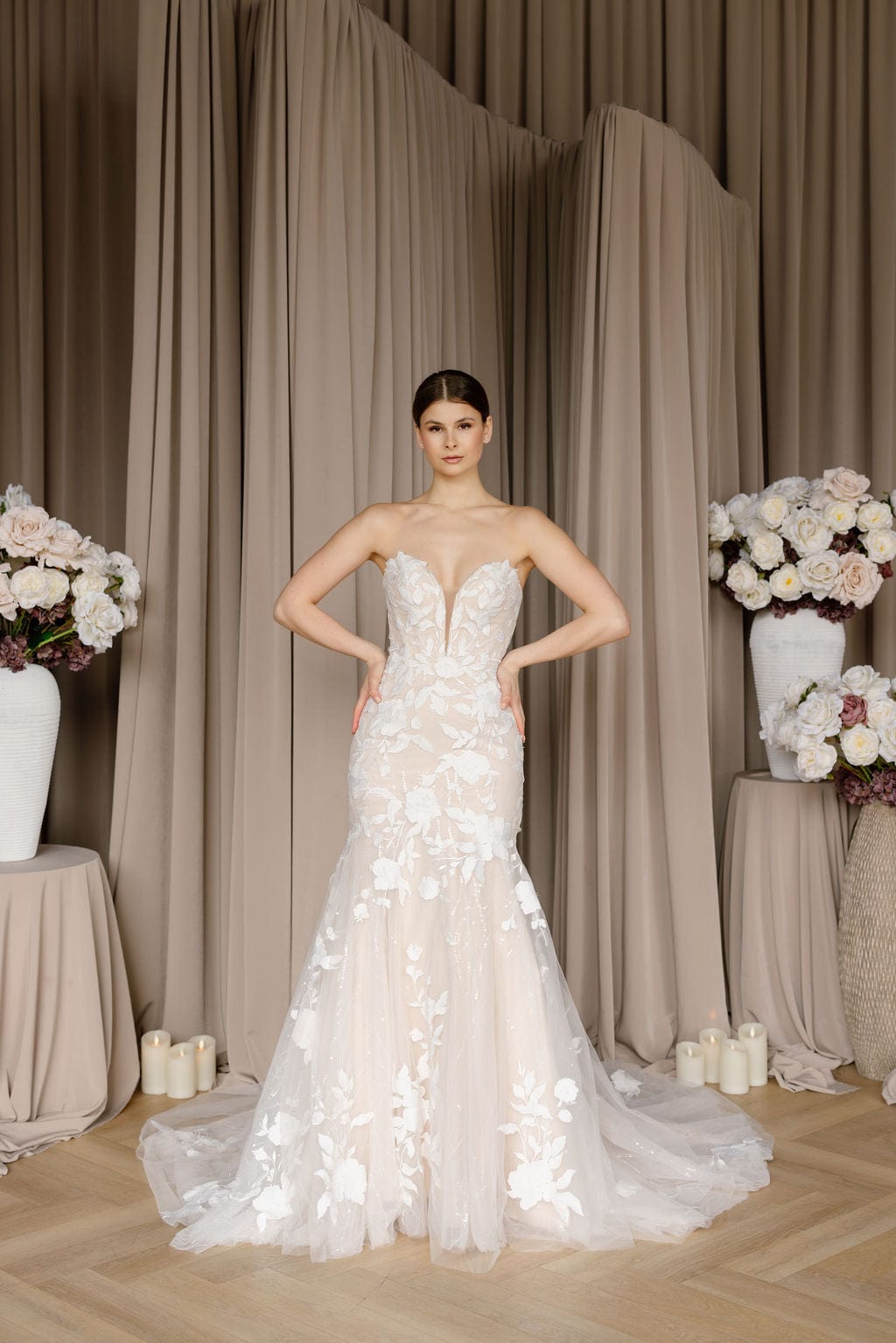 Chic Bridals Wedding Dress Geranium Geranium La Maison Bridal Boutique Ottawa Ontario