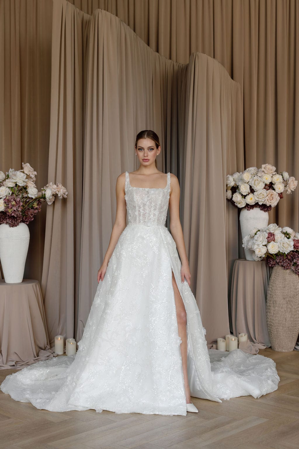 chinese dress ladies Simple Long Bridal Gown A Line Wedding Dress