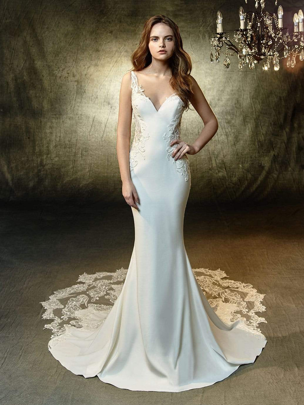 Blue by Enzoani Wedding Dress Laramie Larmaie Wedding Dress Designed By Enzoani for Blue Collection Now Available at  La Maison Bridal Boutique| Ottawa, ON La Maison Bridal Boutique Ottawa Ontario
