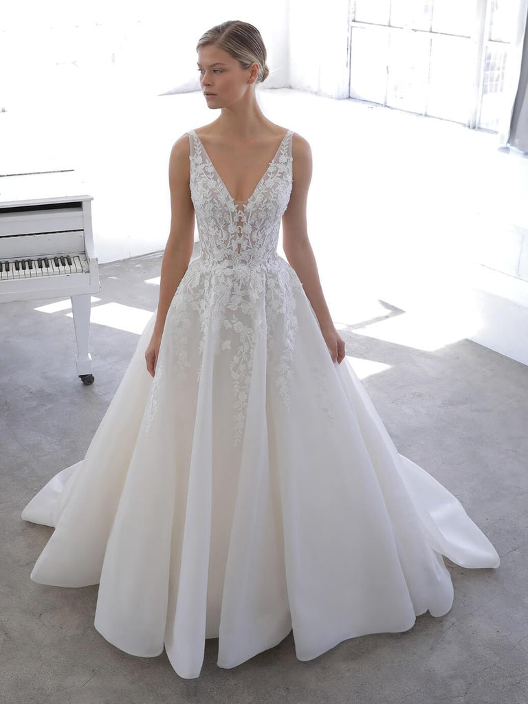 Blue by Enzoani Wedding Dress Nyree Nyree Wedding Dress Designed By Enzoani for Blue Collection Now Available at  La Maison Bridal Boutique| Ottawa, ON La Maison Bridal Boutique Ottawa Ontario