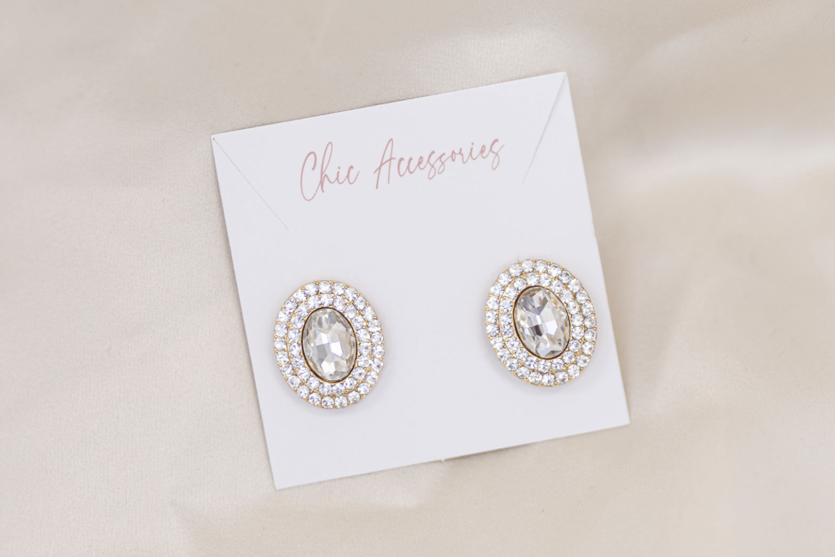 Chic Bridals Bridal Earrings EA-012 La Maison Bridal Boutique Ottawa Ontario
