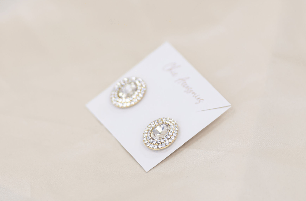 Chic Bridals Bridal Earrings EA-012 La Maison Bridal Boutique Ottawa Ontario