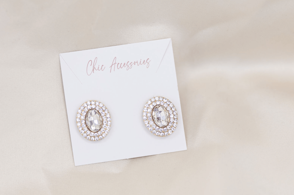 Chic Bridals Bridal Earrings EA-012 La Maison Bridal Boutique Ottawa Ontario