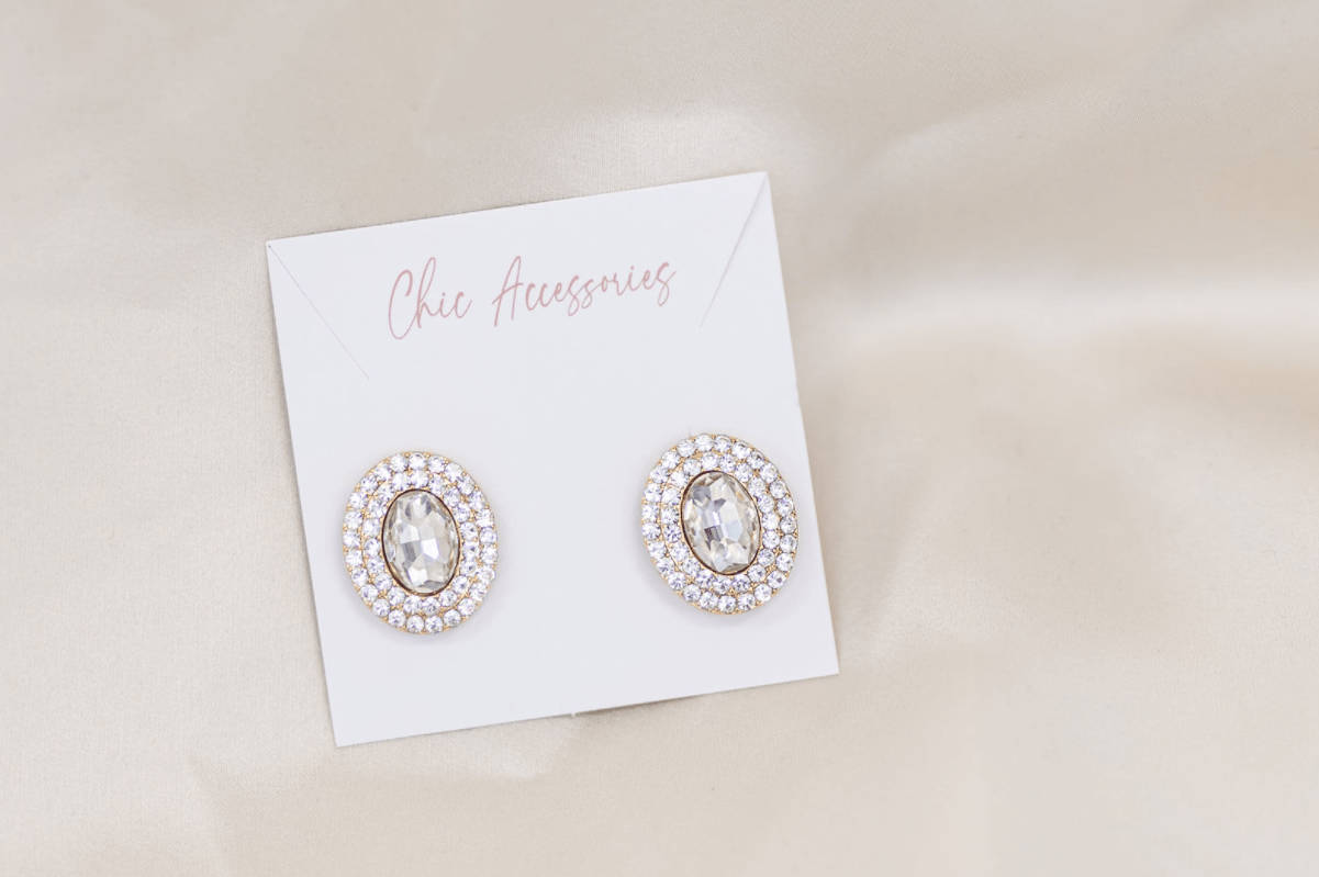 Chic Bridals Bridal Earrings EA-012 La Maison Bridal Boutique Ottawa Ontario