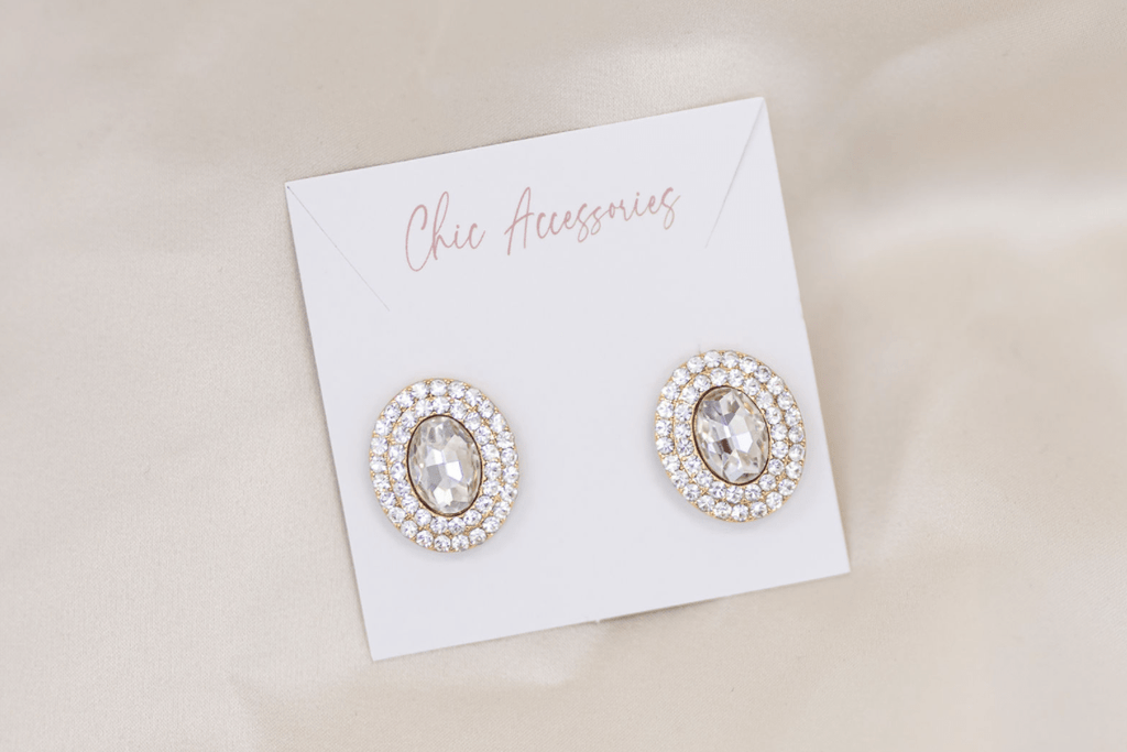 Chic Bridals Bridal Earrings EA-012 La Maison Bridal Boutique Ottawa Ontario