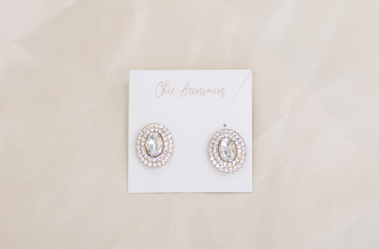 Chic Bridals Bridal Earrings EA-012 La Maison Bridal Boutique Ottawa Ontario