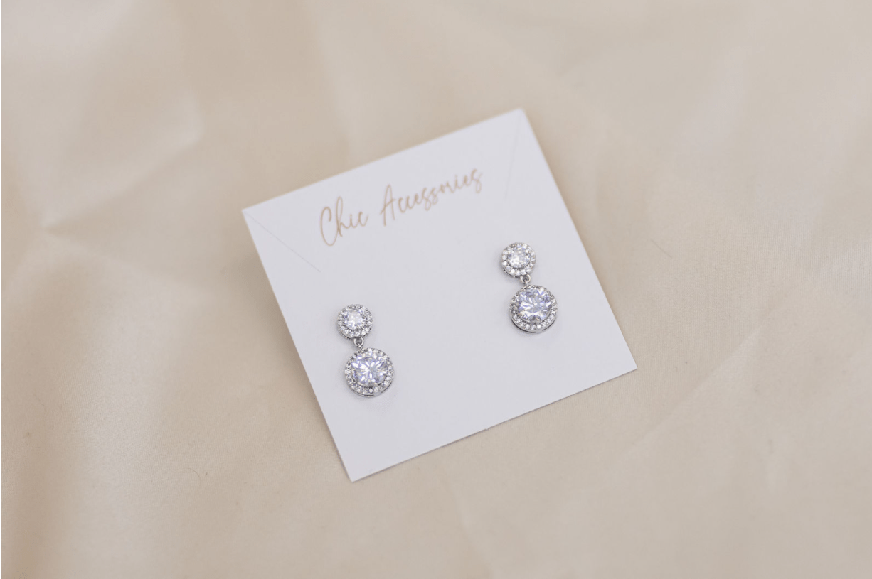 Chic Bridals Bridal Earrings EA-021 La Maison Bridal Boutique Ottawa Ontario