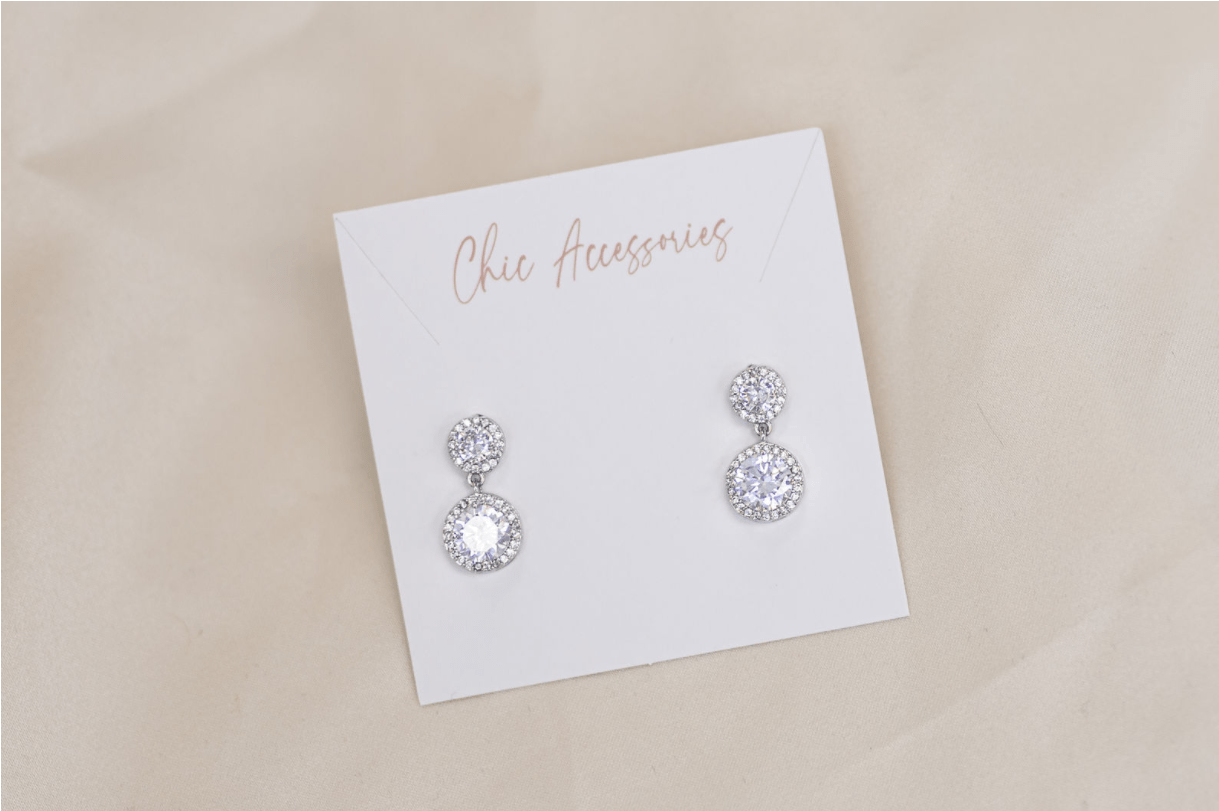 Chic Bridals Bridal Earrings EA-021 La Maison Bridal Boutique Ottawa Ontario