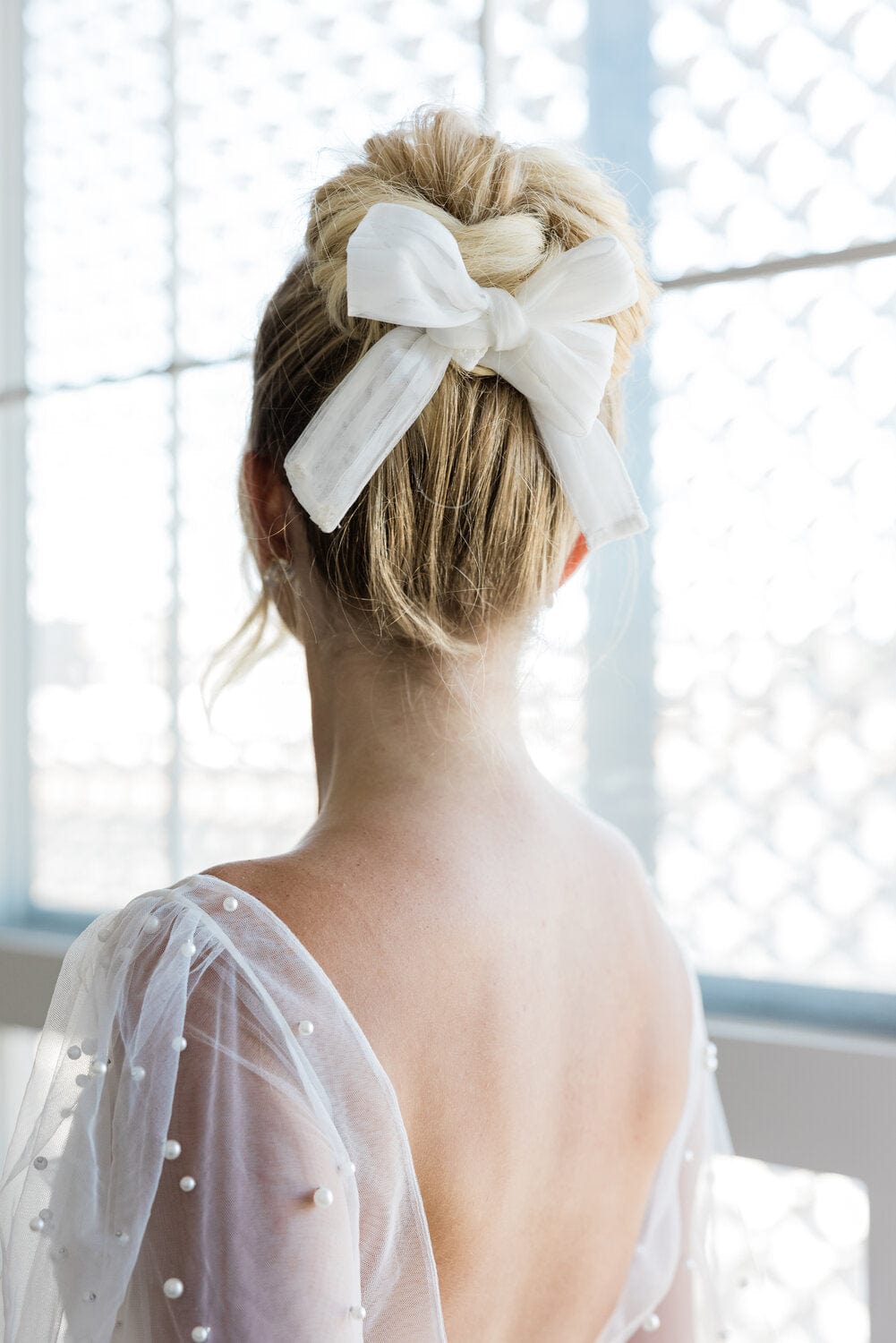 Chic Bridals Bridal Veils Pearl overlay La Maison Bridal Boutique Ottawa Ontario
