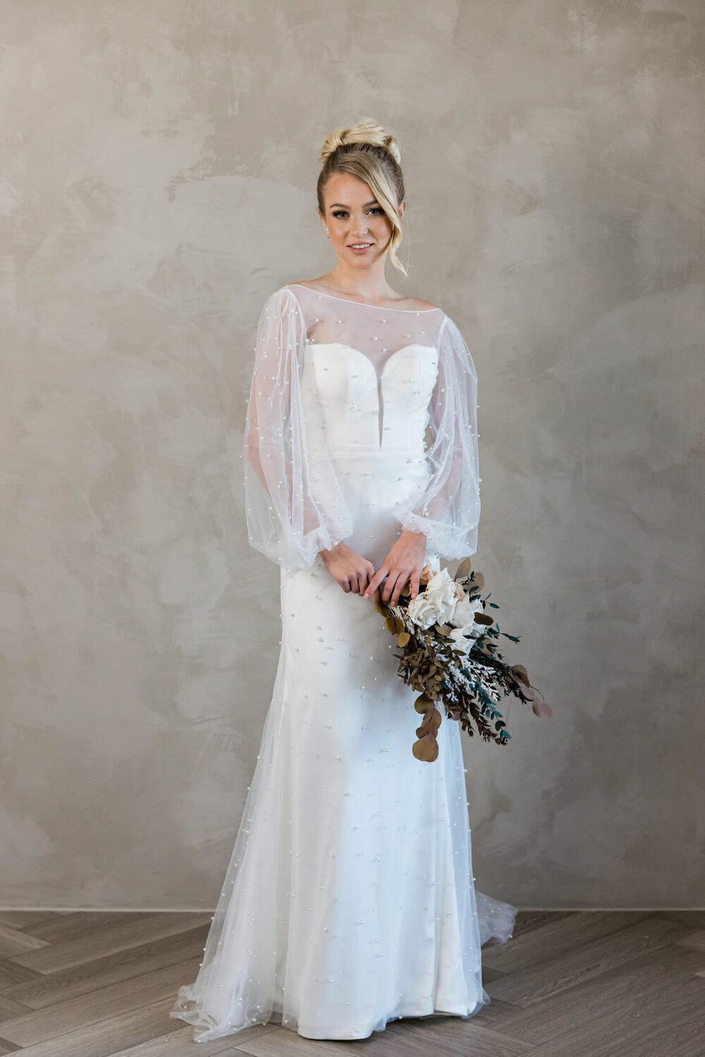 Chic Bridals Bridal Veils Pearl overlay La Maison Bridal Boutique Ottawa Ontario