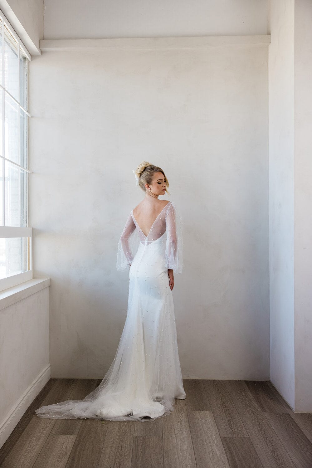 Chic Bridals Bridal Veils Pearl overlay La Maison Bridal Boutique Ottawa Ontario