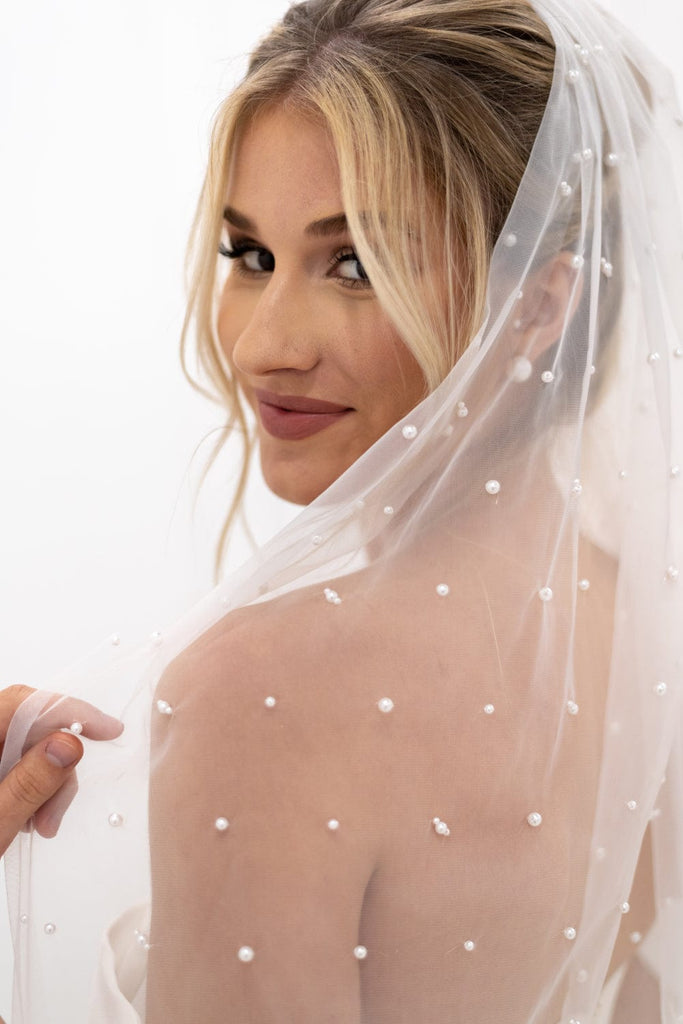 Chic Bridals Bridal Veils Pearly Veil - Heavy Beading La Maison Bridal Boutique Ottawa Ontario