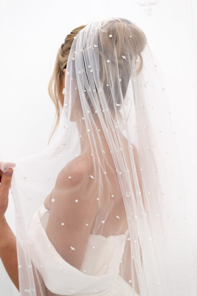 Chic Bridals Bridal Veils Pearly Veil - Heavy Beading La Maison Bridal Boutique Ottawa Ontario