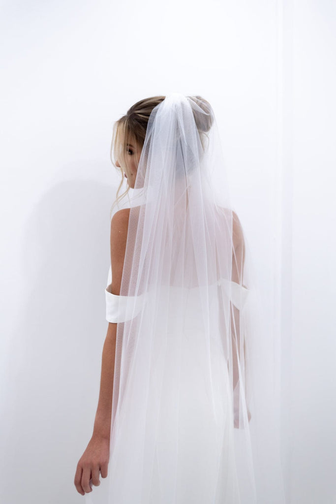 Chic Bridals Bridal Veils Plain light ivory veil La Maison Bridal Boutique Ottawa Ontario